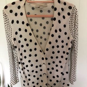 Polka dot Loft Cardigan
